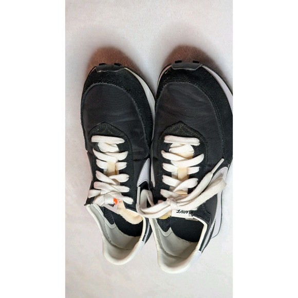 Nike Waffle Trainer 2 YTH Sz. 7 Athletic Shoe BLK/WHT Unisex Sneaker #DC6477-001 - Picture 12 of 16